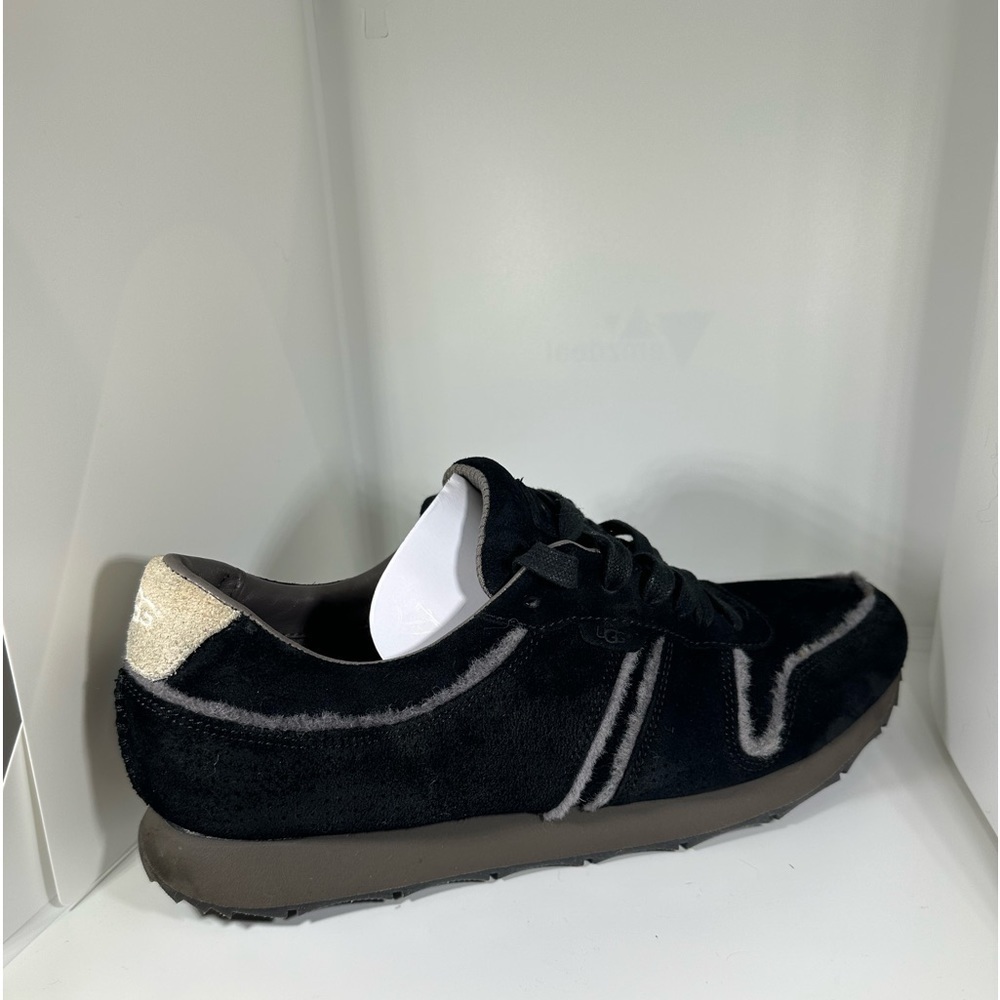 UGG Trigo Energ Spill Seam Men's Shoes Black Suede Size 10.5 US 43.5 EUR 1095329